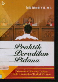 Image of Praktik peradilan pidana: Kemahiran beracara pidana pada pengadilan tingkat pertama