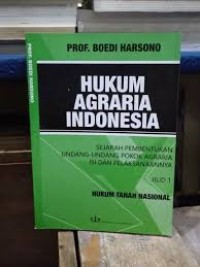 Hukum Agraria Indonesia