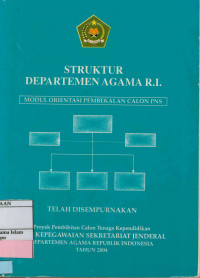 Image of Struktur Departemen Agama R.I.