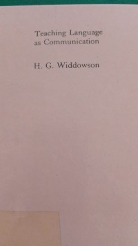 Image of Teaching language as communication
